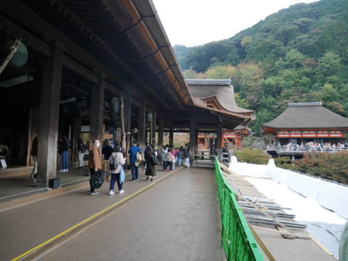 人が少ない清水の舞台